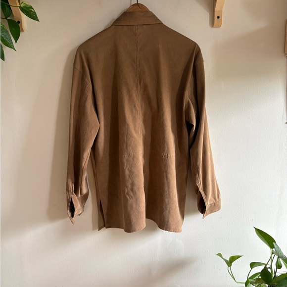 Vintage Hechter Jeans Camel Zip-Up Shirt Jacket (Size M) - Picture 3 of 5